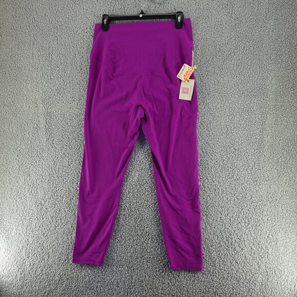 Free People Movement x Hatch Never Better Leggings Purple NWT Size Large $108 - Picture 4 of 12